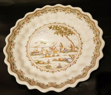 Assiette artisanale en faïence de Moustier - Ateliers BONDIL