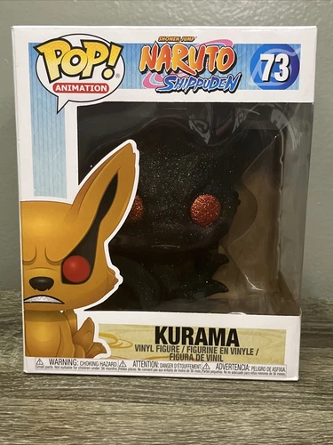 CUSTOM GLITTER FUNKO POP ANIMATION SHONEN JUMP NARUTO SHIPPUDEN 73 KURAMA VINYL
