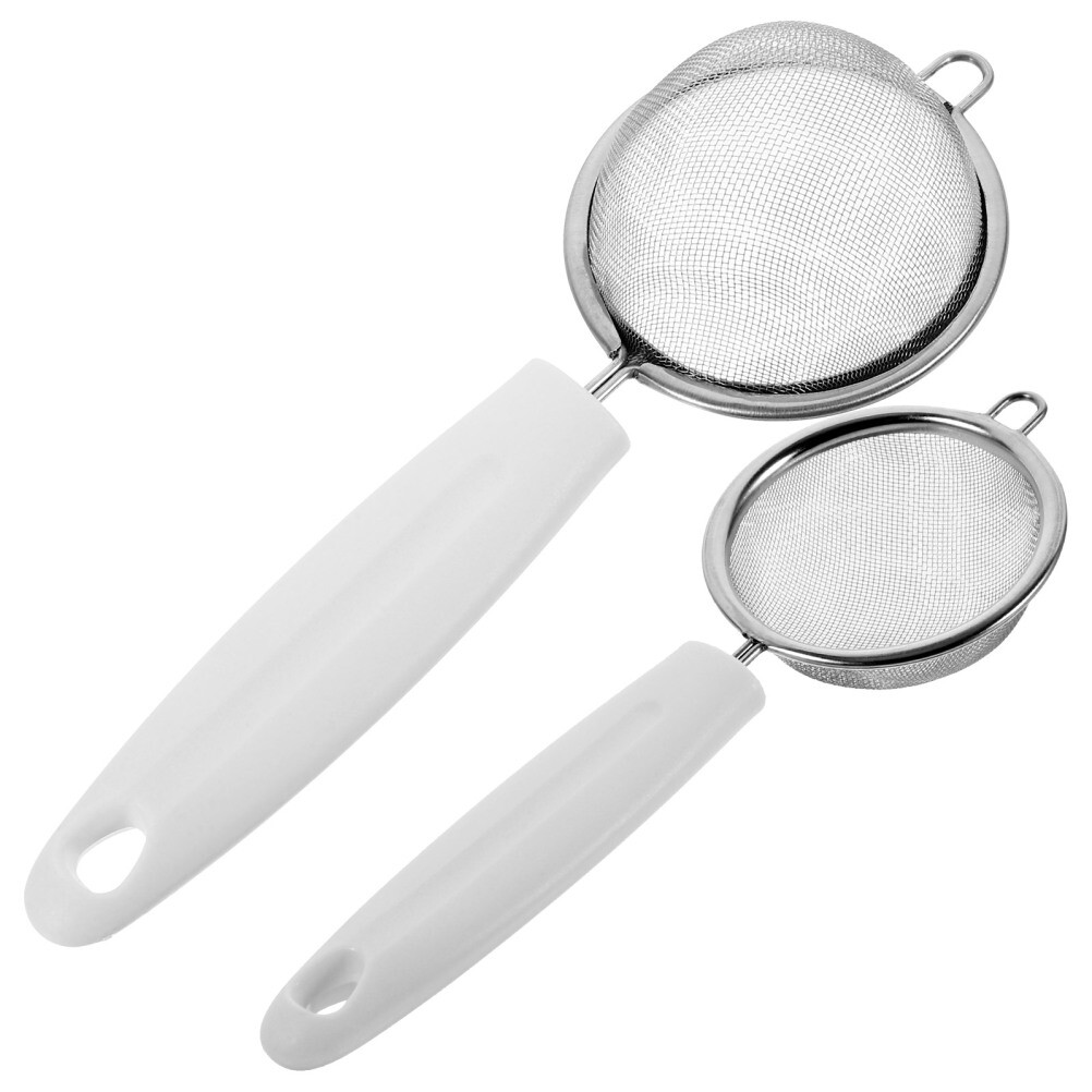 2-Pack Mesh Cooking Strainer, Air Vent Cover, Fine Sieve Flour Sifter