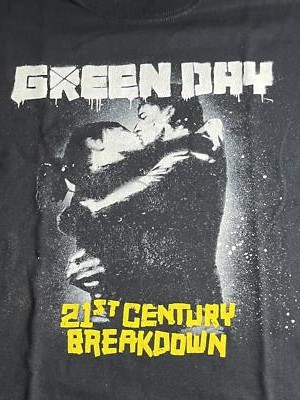 Green Day T-shirt Kiss - Album 21st Century Breakdown XL | eBay