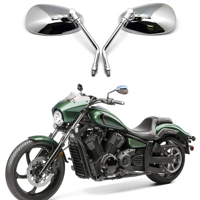 For Yamaha Star Bolt XV950 V-Star 1100 Chrome Motorcycle Rearview Side Mirrors