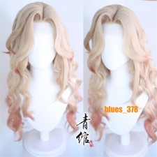 NEW Identity V Joseph Desaulnier Cosplay Big Wavy Curls Hair Mixed Gold Long Wig