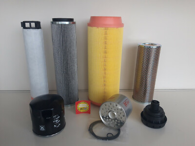 Lot De Filtres Grand Pour Schaeff HR 4 Moteur Mitsubishi K3E - Kit Complet