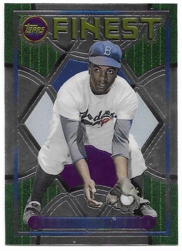2022 Topps Finest Flashbacks Short Print Jackie Robinson (#219) Dodgers SP