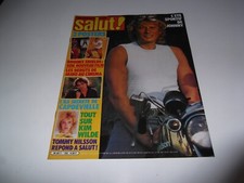 magazine SALUT  KISS   JOHNNY   KIM WILDE  CAPDEVIELLE   BROOKE SHIELDS   N°155