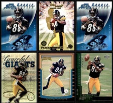 Lot of 6 Plaxico Burress Rookie Insert Parallel Pittsburgh Steelers RC Refractor