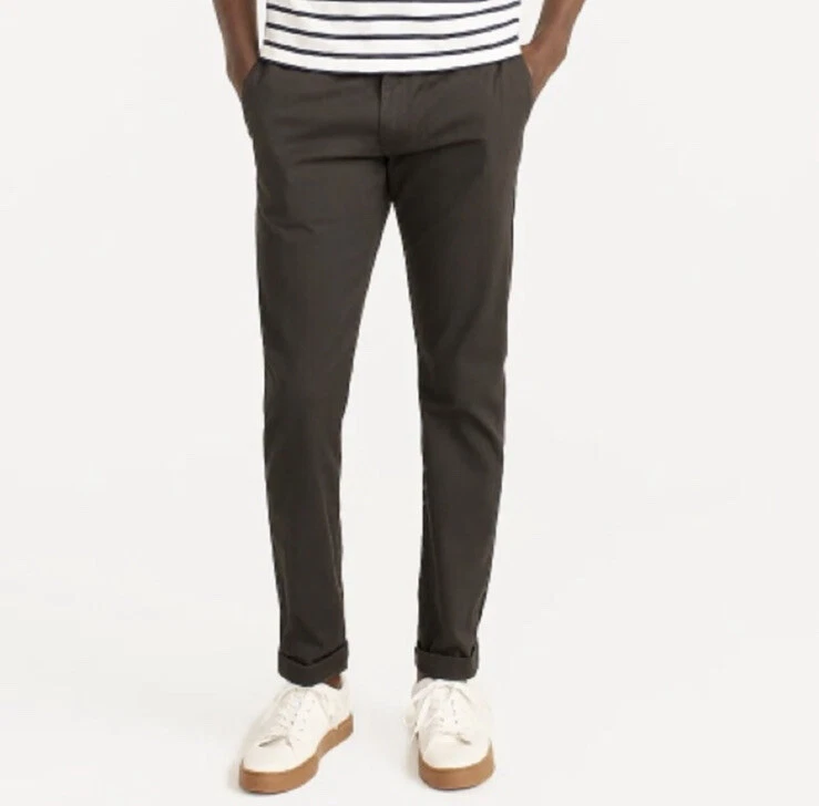Men ultra stretch skinny fit chino flat front pants 2025