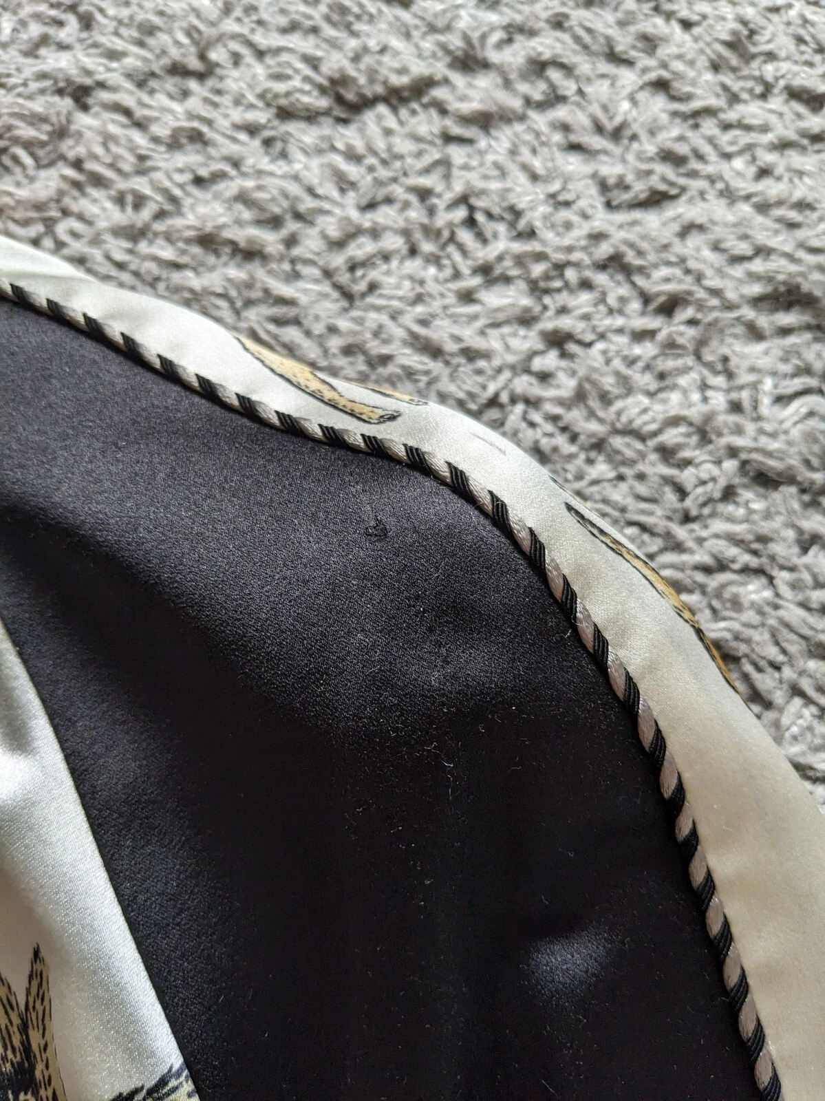 Giacca bomber GUCCI donna autentica stampa animali in seta taglia 38 IT XS 6 UK