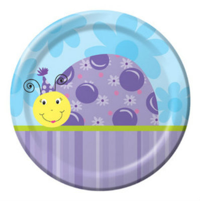 Lil' Lady Ladybug Dessert Plates (8) - Birthday Party Supplies