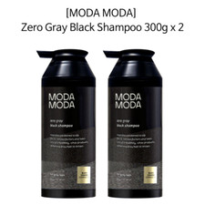  MODAMODA Zero Gray Black Shampoo 300g x 2/ Darkening Gray Hair / K-Beauty
