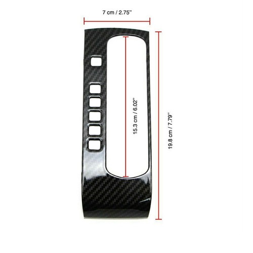 Center Console Shift Panel Carbon Fiber Style Cover Trim For Honda Civic 2016-21 - Bild 3 von 12
