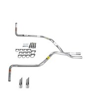 Ram 02-03 dual exhaust 2.5 pipe No Muffler  SW Tip Side Exit