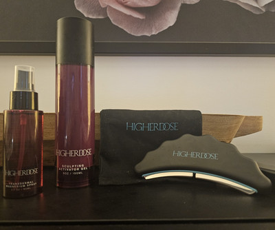 HighERDOSE Microcurrent Body Sculptor Set w/ Activator Gel & Magnesium Spray 5oz