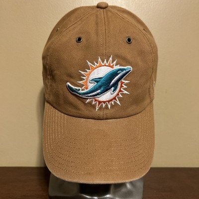 Miami Dolphins Carhartt x 47 Clean Up Hat Duck Cloth Brown NEW SAMPLE