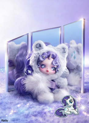 100% AUTHENTIC POP MART Skullpanda X My Little Pony Rarity Sealed