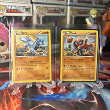 Pokémon TCG Plasma Blast Sawk & Throh Regular Lot -  2 Connecting Cards 