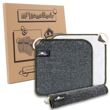 3 PCS DualTextured Exfoliating Washcloth 3 Layer Gray Soft Scrubbing Scrubber