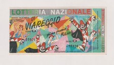 Biglietto Lotteria di Viareggio -  1991  - con tagliando