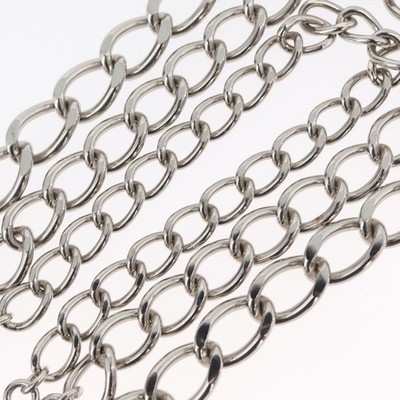 CHANEL COCO Mark Chain Clip for Costumes Belt metal Silver  display picture 2