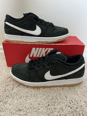 Nike SB Dunk Low Pro Black White Gum Light Brown Size 7.5 CD2563-006 New
