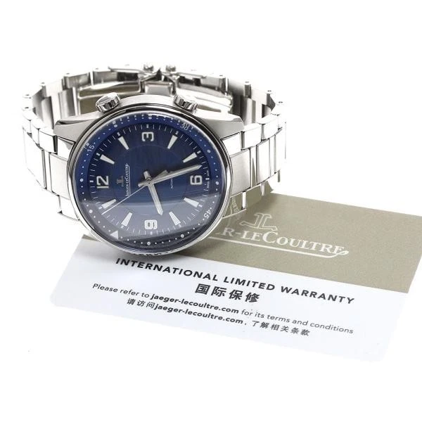 Jaeger LeCoultre — Jaeger-LeCoultre Polaris 841.8.37.S/Q9008180 41mm SS Blue Dial Watch #C1918