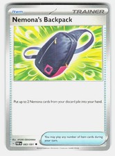 Pokemon TCG Nemona's Backpack Paldean Fates 083/091 Uncommon NM