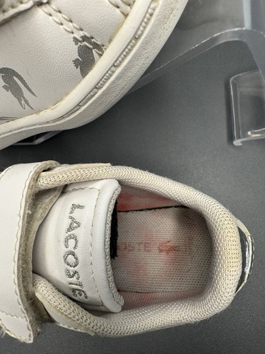 Zapatillas deportivas Lacoste Carnaby Evo 419 1 Sui Baby estampado Reino Unido talla 6 - Imagen 6 de 11