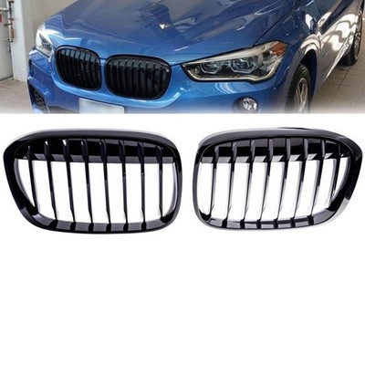 Satz Performance Kühlergrill Schwarz Grill glanz passt für BMW X1 F48 ab 2014