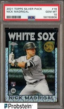 2021 Topps Silver Pack #16 Nick Madrigal Chicago White Sox RC Rookie PSA 10