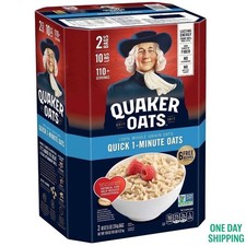 Quaker Quick 1 Minute Oats 160 oz 2 Pack Old Fashioned Oatmeal