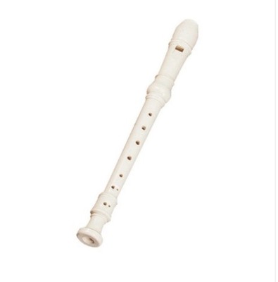 MAXTONE RECORDER HORN PLASTIC WOODWIND w/ German Fingering Chart NEW 