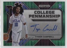 2023-24 Panini Prizm Draft Picks Green Pulsar 25/25 Tyger Campbell Auto 1n32