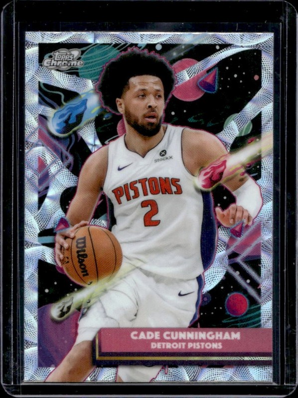 2025-26 Topps Cosmic Chrome Cade Cunningham Nucleus Refractor #137 Pistons