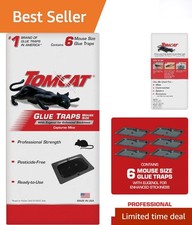 Ready-to-Use 6-Pack Glue Traps: Capture Mice, Cockroaches  Spiders Safely
