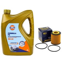 MotoröL Set Gulf Formula FS 5W-30 5 Liter + ÖLfilter FüR Mazda 6 Stufenheck 2.3