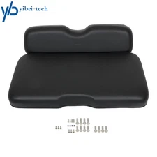 Front Seat Black Cushion Set Fit For E-Z-GO RXV/ Freedom RXV 2008-Up Black Color