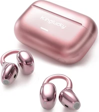 Clip on Earbuds Wireless Bluetooth 5.4-Open Ear Earbuds&Headphones,50H Playtime,