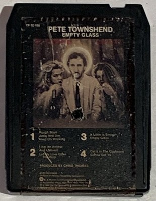 1980 Vintage Pete Townshend Empty Glass 8 Track Atco Records TP 32-100 Tested