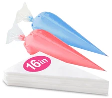50 Pcs 16 Inch Disposable Piping Bags Large Pastry Icing Cake Decorating