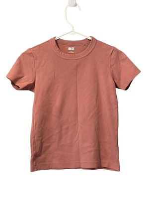 Uniqlo U Women/Kids Pinkl Short-Sleeved T-Shirt Top Size Small Check Measurement