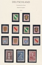 Franz. Zone Baden Allgemeine Ausgabe Nr. 1-13 postfrisch, 1947