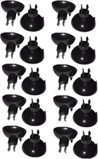 Honbay 20pcs Aquarium Black Sucker Clip Suction Cups Airline Tubing Holder 
