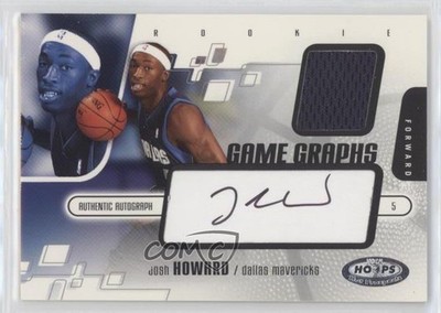 2003-04 Hoops Hot Prospects Game Graphs 99/400 Josh Howard #109 Auto 0o9