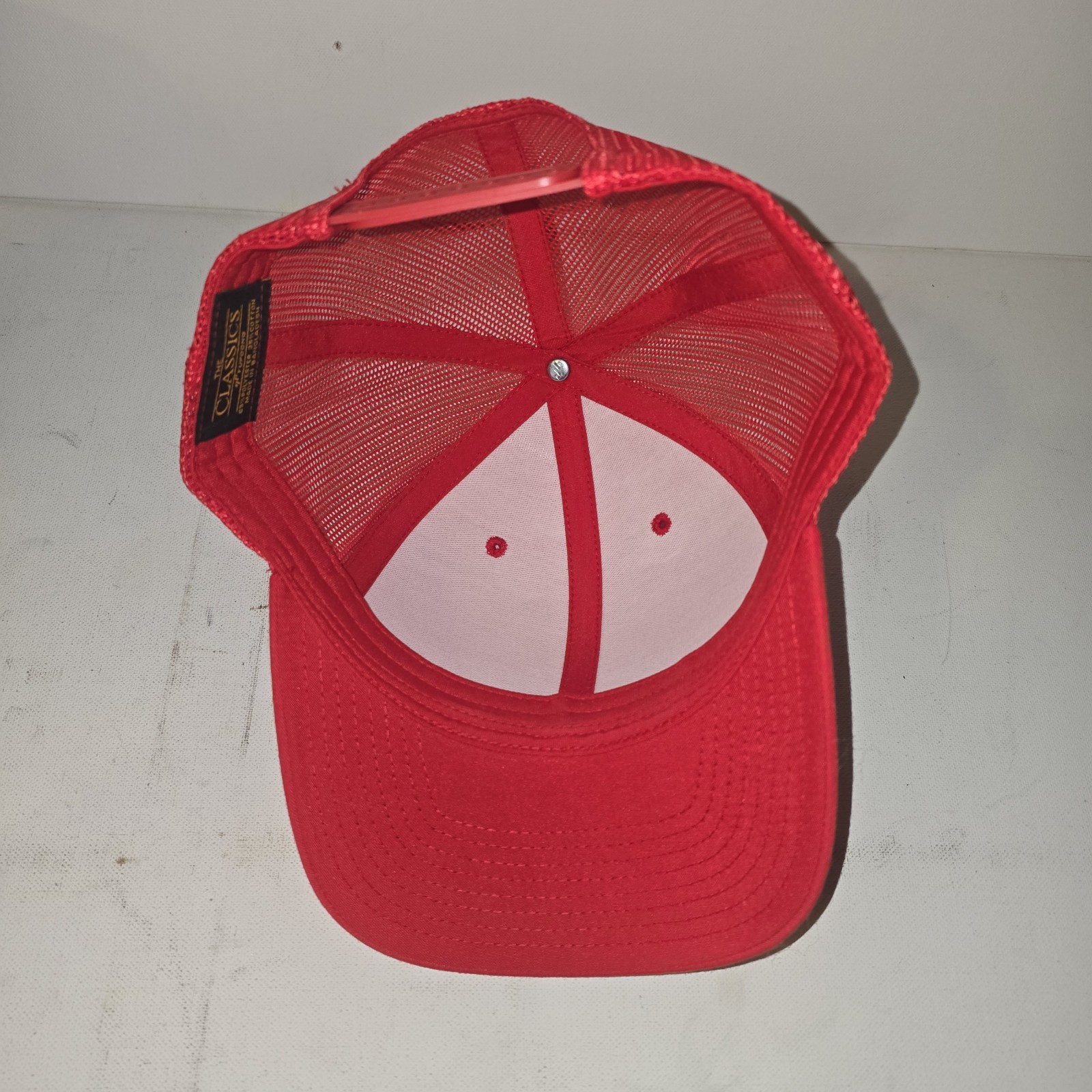 Classics Red Plain Snapback Mesh Baseball Adjusta… - image 5