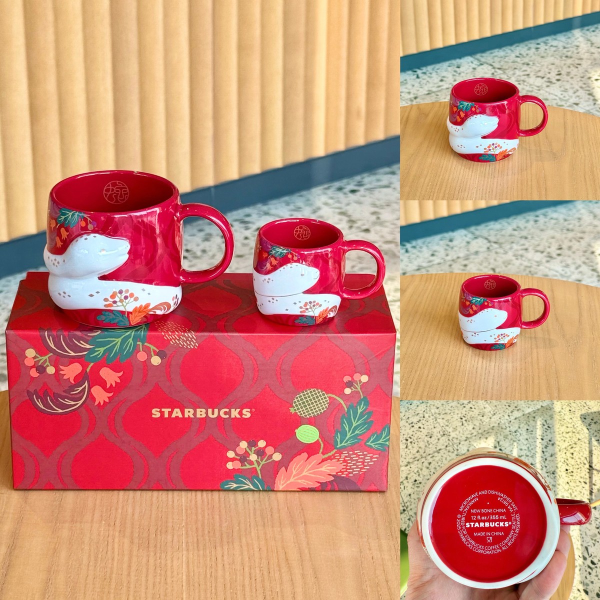 Starbucks China 2025 Year of The Snake Mugs 3oz+12oz Set HOT | eBay