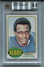 1976 Topps Walter Payton Rookie Card BVG 8.5 NM MINT+ Graded Centered #148 w 9.5. rookie card picture