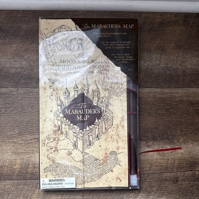 Universal Harry Potter Marauders Map & Wand Interactive Footprints Light Sound
