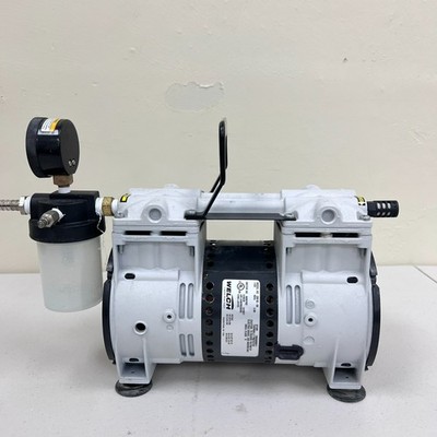 Welch 2561B-50 Standard Duty Dry Vacuum Piston Pump, 60 L/min, 115 VAC
