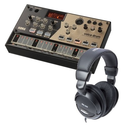 Korg volca drum + headphone -Set - Synthesizer für Kinder-Set
