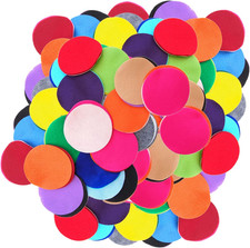 Mixed Color Assortment of Craft Felt Circles 1.5 Inch - 94Pc 
